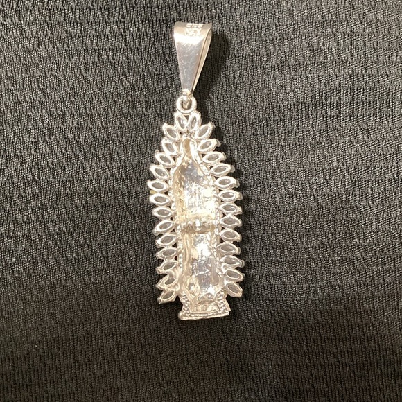 925 silver/zirconia Our Lady of Guadalupe pendant - Picture 2 of 7